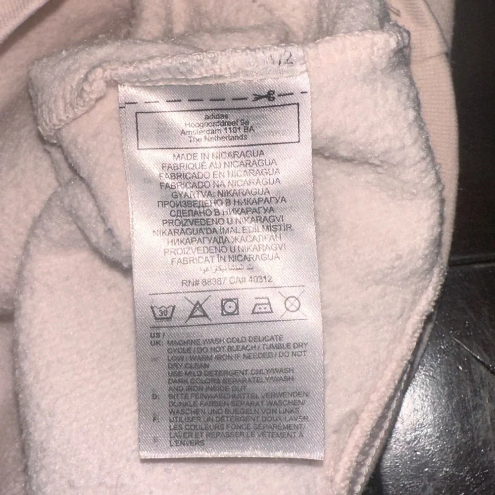 Adidas Size Medium‎ Men's Light Pink Logo Hoodie